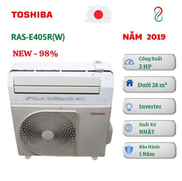 máy lạnh 2hp Toshiba nội địa nhật ras-e405r(w)