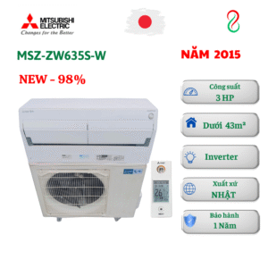 Máy lạnh nội địa Nhật Mitsubishi MSZ-ZW635S-W 2.75HP Inverter 2 chiều đa chức năng