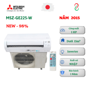 Máy lạnh nội địa Nhật Mitsubishi 1HP MSZ-GE225-W Inverter 2 chiều