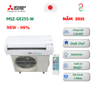 Máy lạnh nội địa Nhật Mitsubishi 1.25HP MSZ-GE255-W Inverter 2 chiều