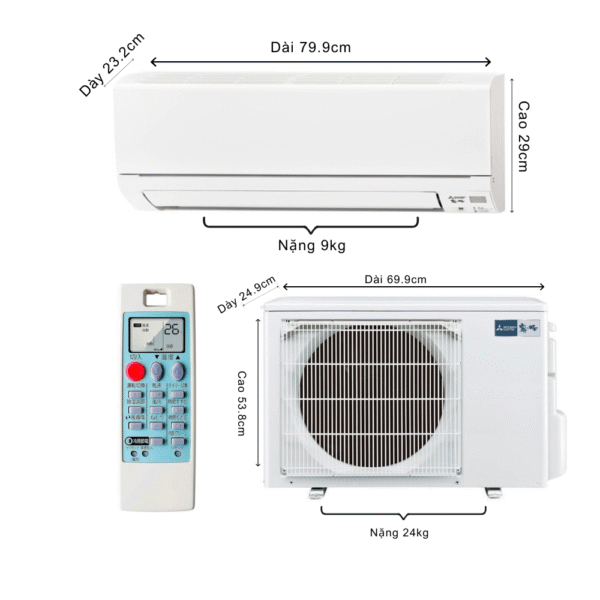 Máy lạnh nội địa Nhật Mitsubishi 1.5HP MSZ-GE285-W - Hình ảnh 6