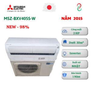 Máy lạnh nội địa Nhật Mitsubishi 2HP MSZ-BXV405S-W Inverter 2 chiều đa chức năng, siêu tiết kiệm điện