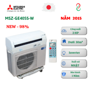 Máy lạnh nội địa Nhật Mitsubishi 2HP MSZ-GE405S-W Inverter 2 chiều