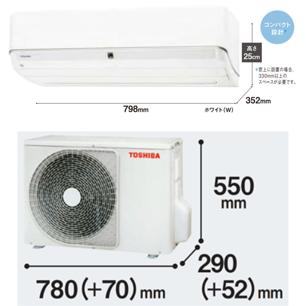 Máy lạnh Toshiba nội địa Nhật 2.5HP RAS-H562DT-W - Hình ảnh 2