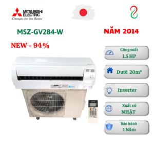 Máy lạnh Mitsubishi nội địa Nhật 1.5HP MSZ-GV284-W tiêu chuẩn