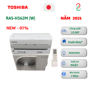 Máy lạnh Toshiba nội địa Nhật 2.5HP RAS-H562M 200V Inverter 2 chiều